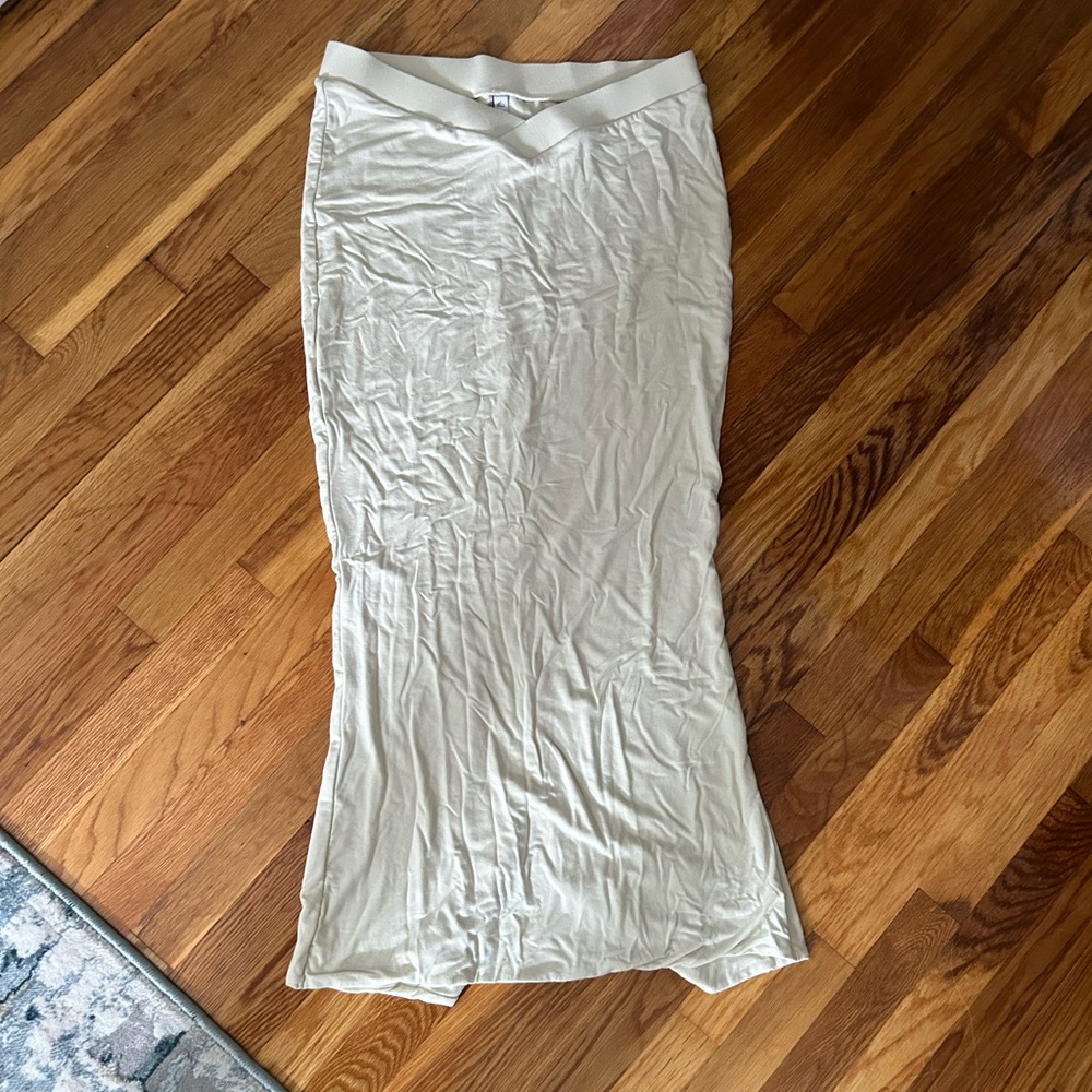 Oh Polly Cream Pencil Skirt